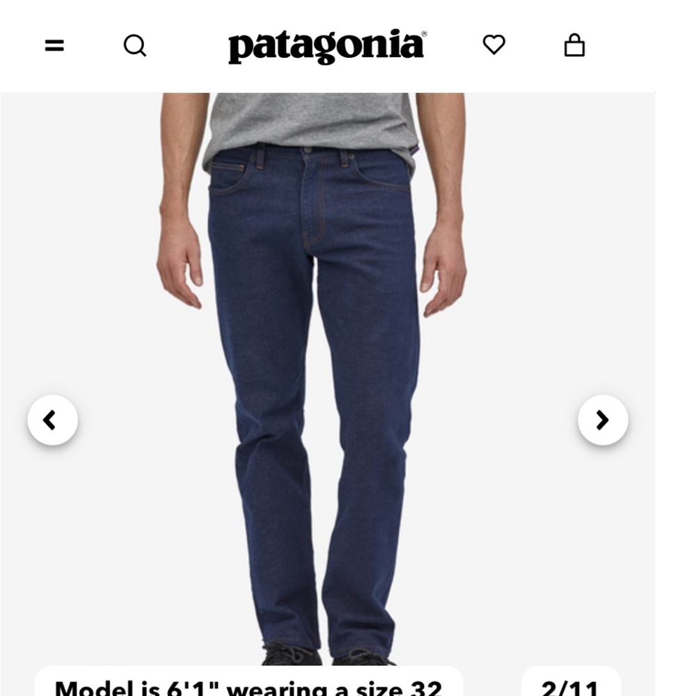 Patagonia Denim Jeans 34x32